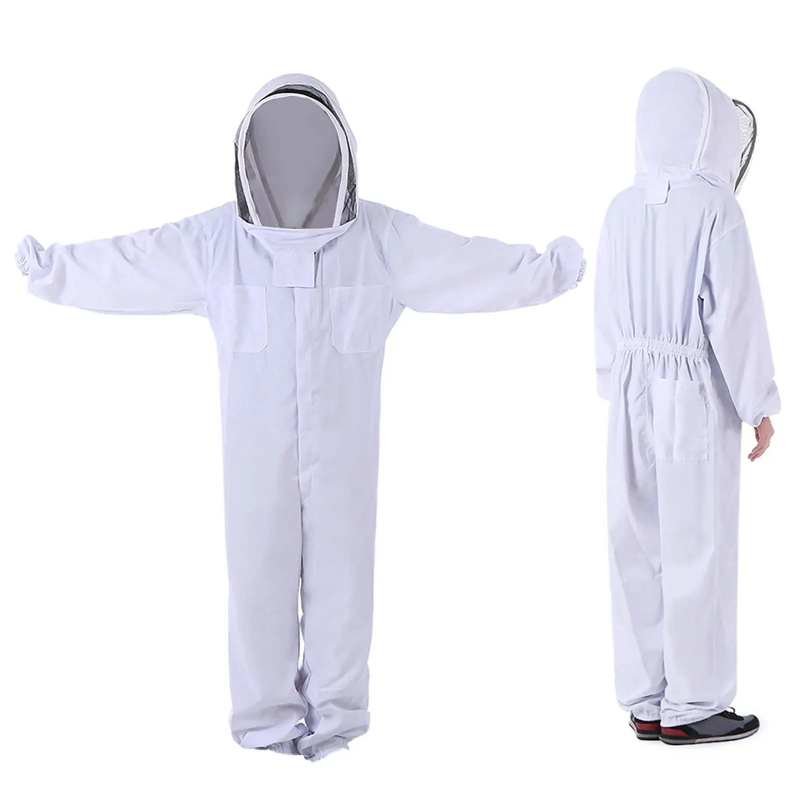 

Пчеловодческий костюм с полной защитой, профессиональная одежда для пчеловодства, дышащий пчеловодный костюм с вуалью и капюшоном, легко н...