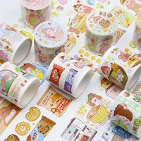1pcs kawaii washi masking tape creative cartoon decoration tape paper scrapbooking stationary school supplies mohamm