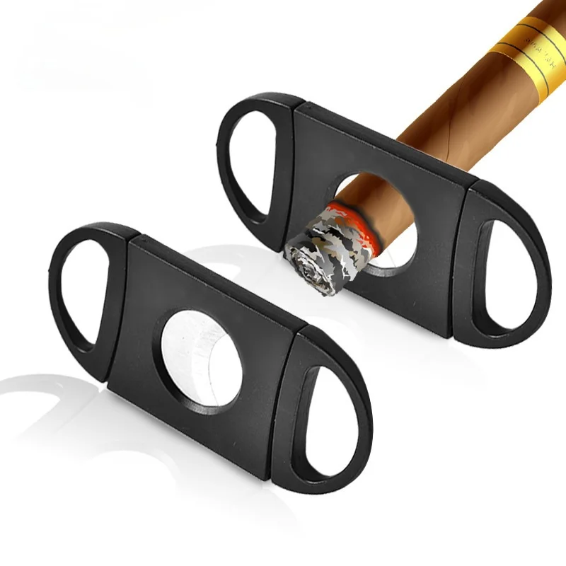 

Stainless Steel Cigar Cutter New Metal Classic Guillotine Scissors Gift Portable Smoking Accessories Gifts For Man cool gadgets