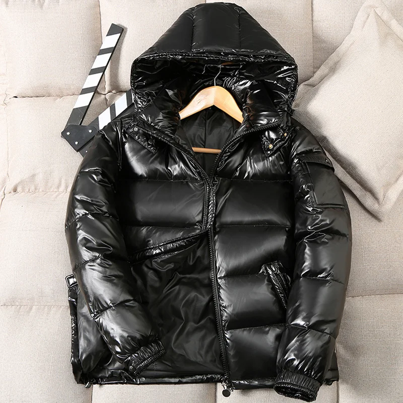 

Brand men women Coats Thickened Down Jacket Fashion Parkas Glossy Men's Women's Winter Warm Thick Down Jackets High Quality Coat