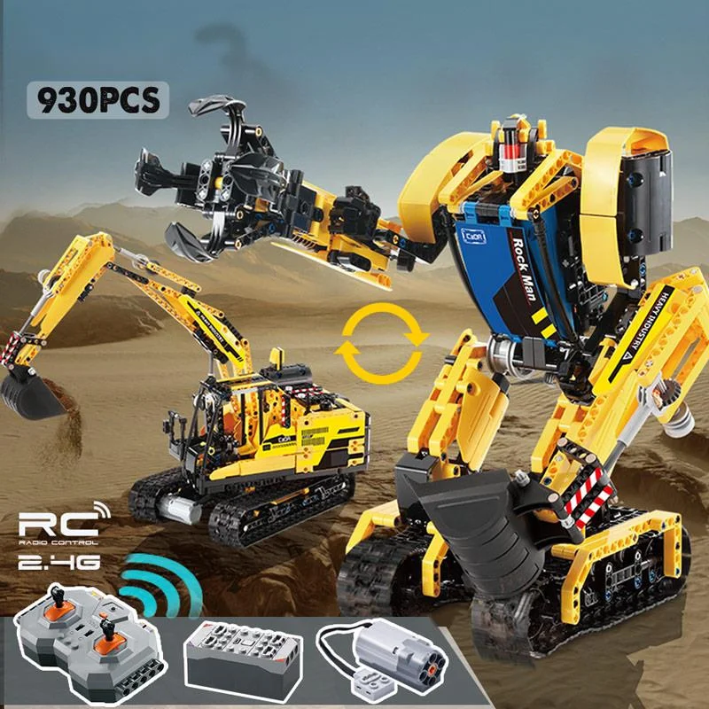 Робот, мегалитный Интеллектуальный строительный блок, городской технический строительный конструктор, игрушки для детей