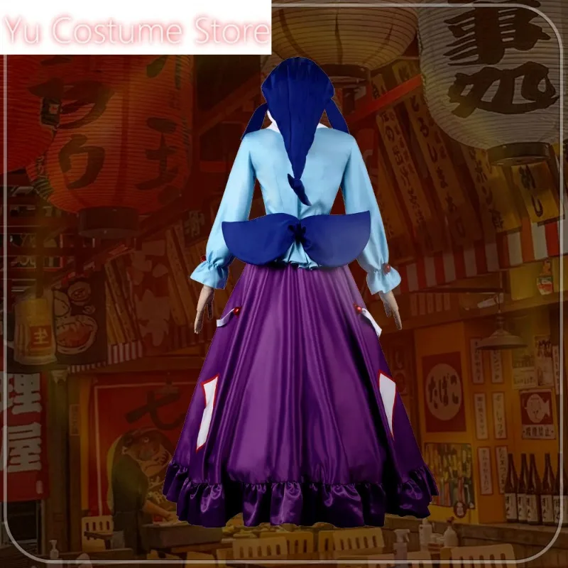 Touhou Project Okunoda Miyoi Восточная пьяная бабочка Женский костюм для косплея Cos Game Аниме