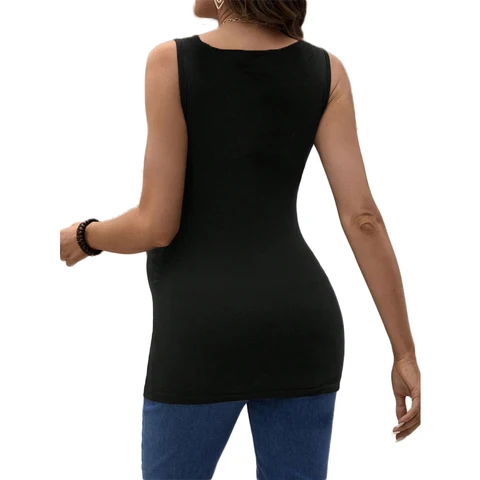 Летние майки для беременных женщин бесшовные спортивные майки для йоги для беременных топы с рюшами сбоку майка