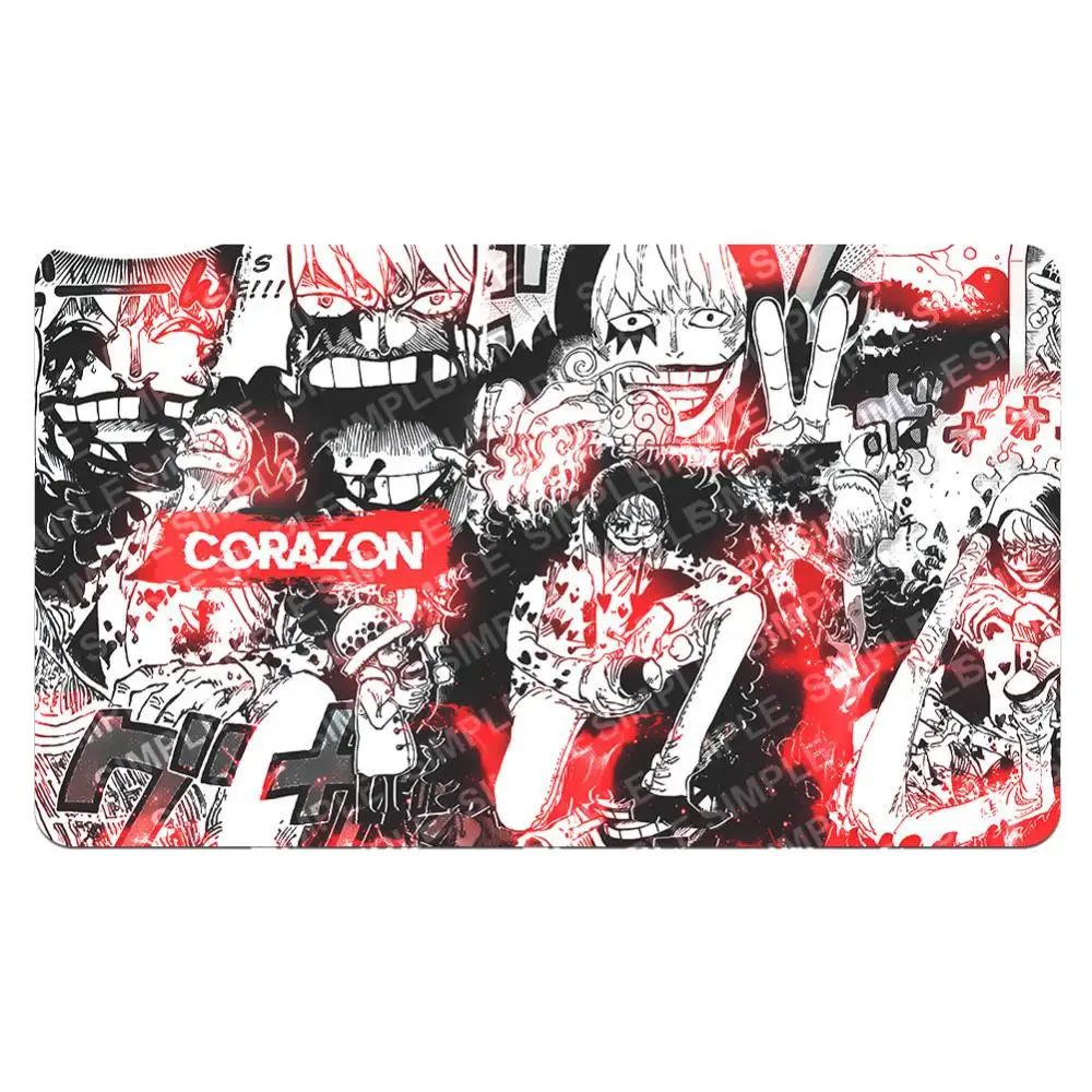 600X350X2Mm One Piece Ace Robin Card Battle Table Mat Opcg Zoro Single Player Board Game Аниме Карта Подарочная Игрушка