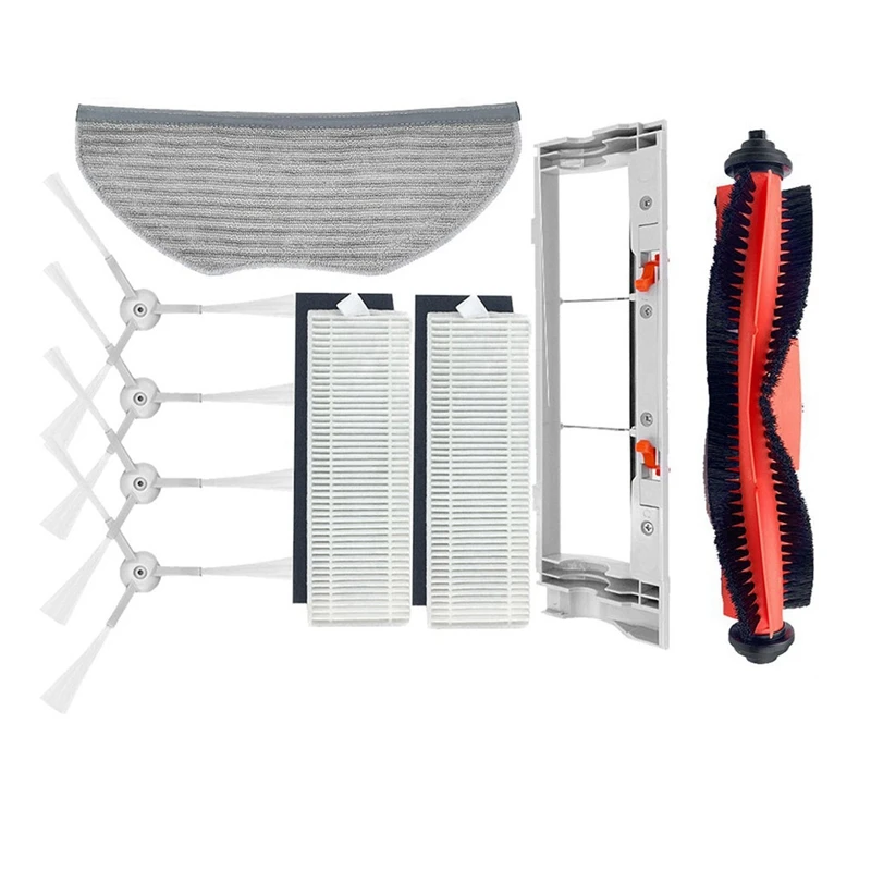 

Запасные части: роликовая щетка, боковая щетка, HEPA-фильтр, совместимый с Mijia G1 аксессуары для робота-пылесоса