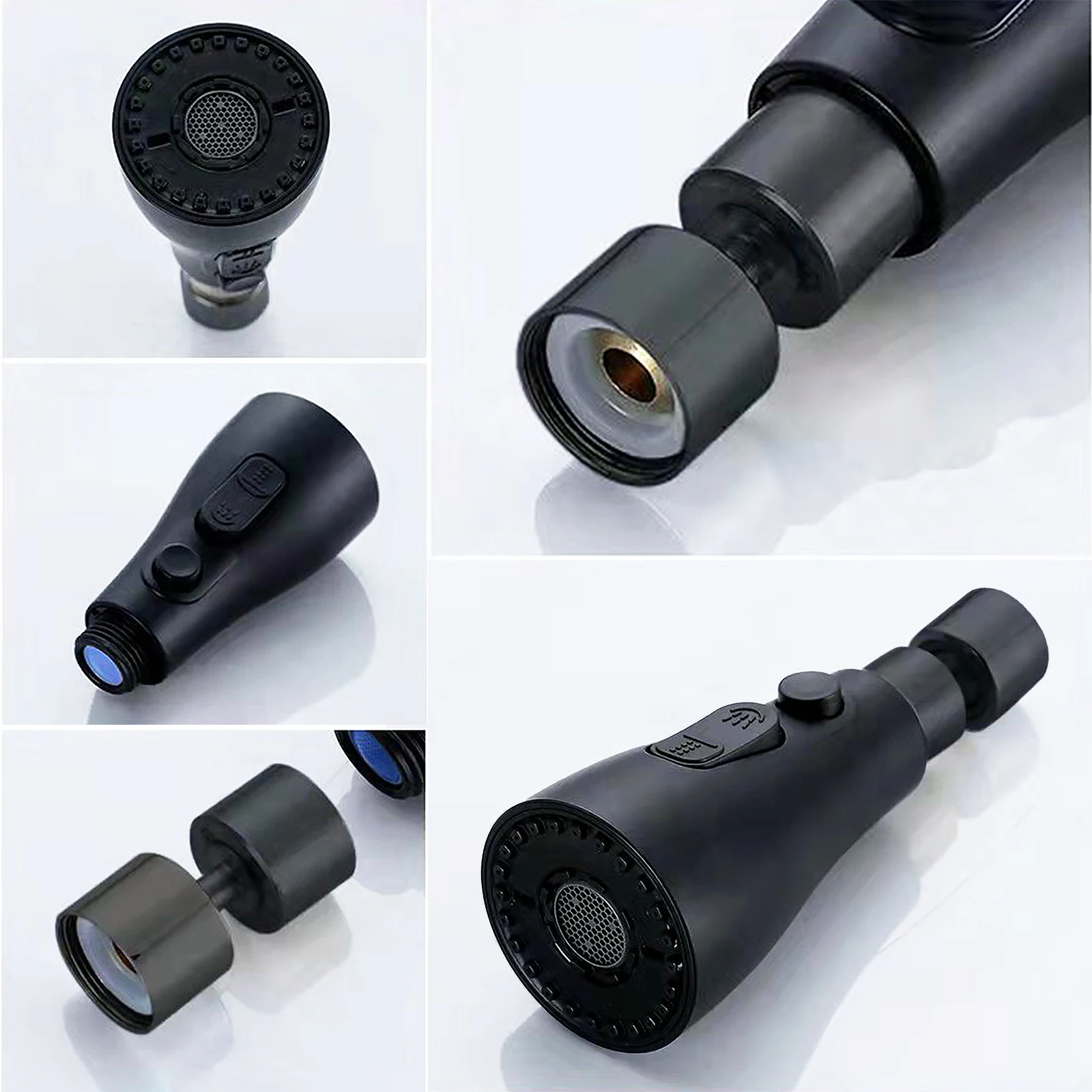 

Rotatable Kitchen Filter Faucet Spray Universal Shower Head Water Spray Replacement Head Sprinkler Faucet Sprayer Plating Nozzle