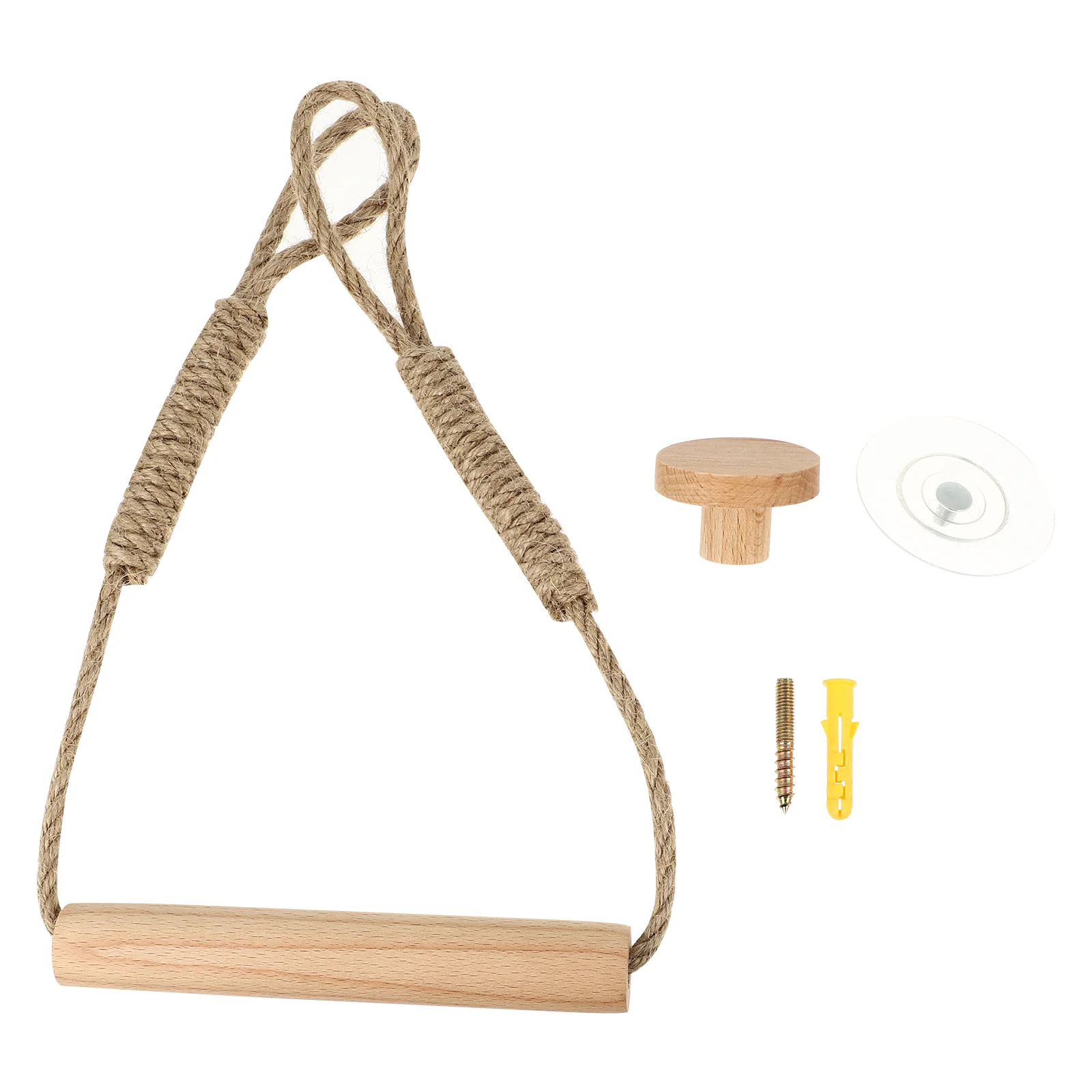 

Wood Roll Paper Holder Holder Paper Roll Hemp Rope Paper Holder