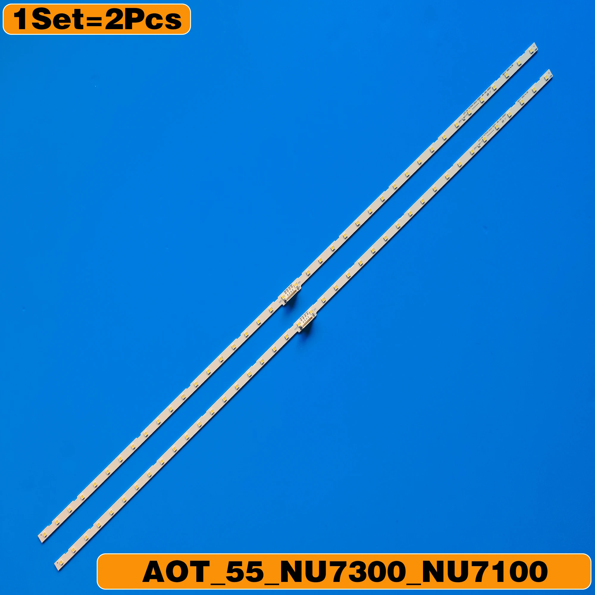 Светодиодная лента для подсветки Samsung, 2 шт./Лот, для Samsung 55NU7100, UN55RU7100, UE55NU7100, UN55NU7090G, UE55NU7023, UE55NU7500, UE55NU7092, UE55NU7090