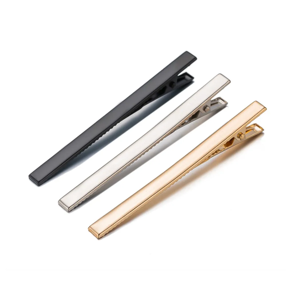 Черные зажимы-Аллигаторы для волос золотистые зажимы пустая основа сделай сам