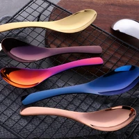 2 pack soup spoon high quality stainless steel scoop metal scoop kids ice cream dessert spoon kitchen spoon cutlery dropshipping