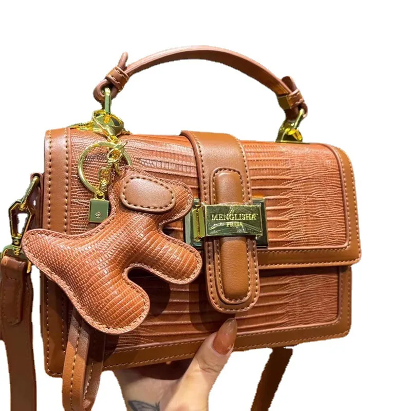 Solid Color Small Square Bag For Ladies Famous Brand Designer Purses And Handbags 2023 New Fashion Single Shoulder Messenger Bag