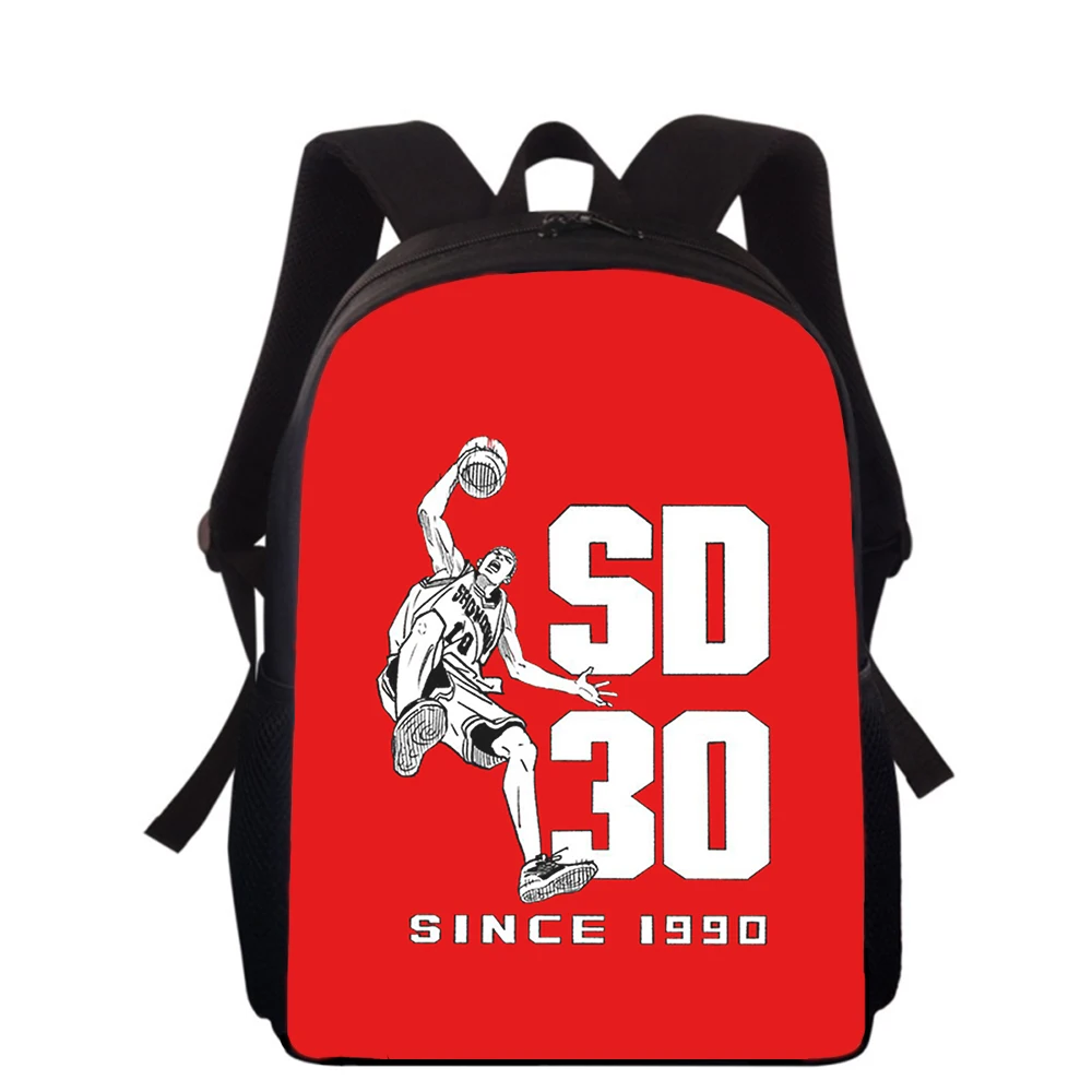 Slam Dunk Anime basketball 15” 3D Print Kids Backpack Primary School Bags for Boys Girls Back Pack Students School Book Bags