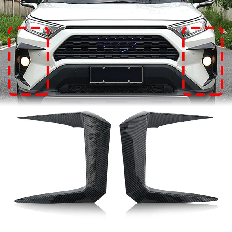 

Modified Special Fog Lamp Frame Sticker for Toyota RAV4 Rongfang 2020 Anti-collision Car Exterior Decoration Car Styling Sticker