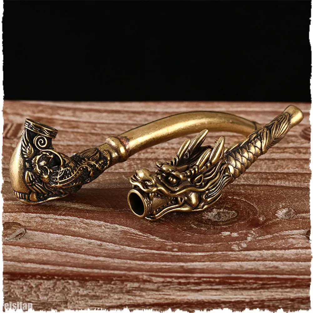 Портативный металлический латунный короткий жесткий сигаретный держатель из