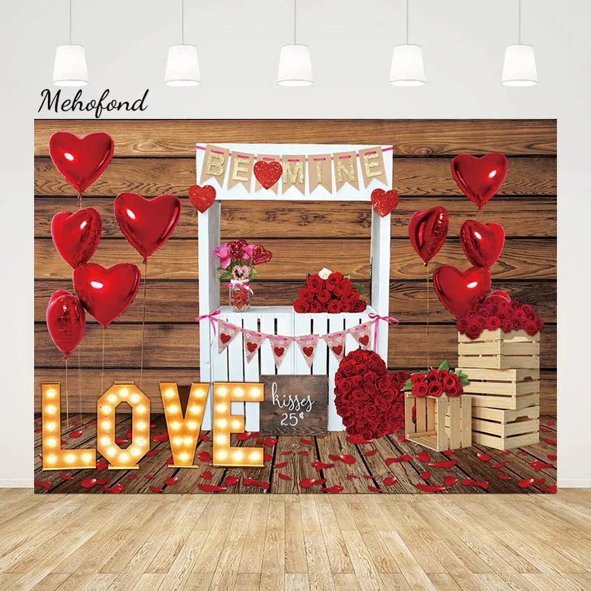 

Фон Mehofond для фотосъемки на День святого Валентина с тематическим магазином «Be Mine»