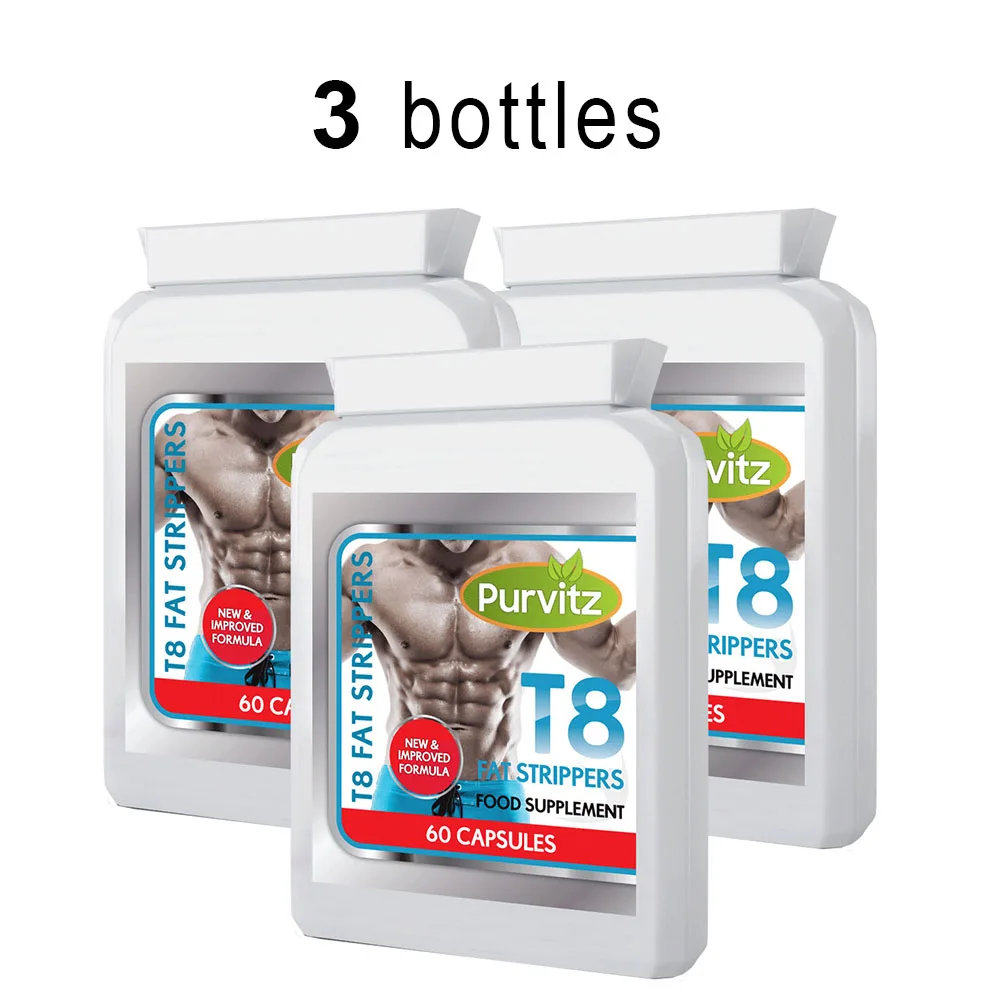 

3bottles T8 STRONGEST FAT BURNERS BEST for Man & Womon Fast Anti-cellulite Lose Weight Diet reduce waistline Flat Belly Slim