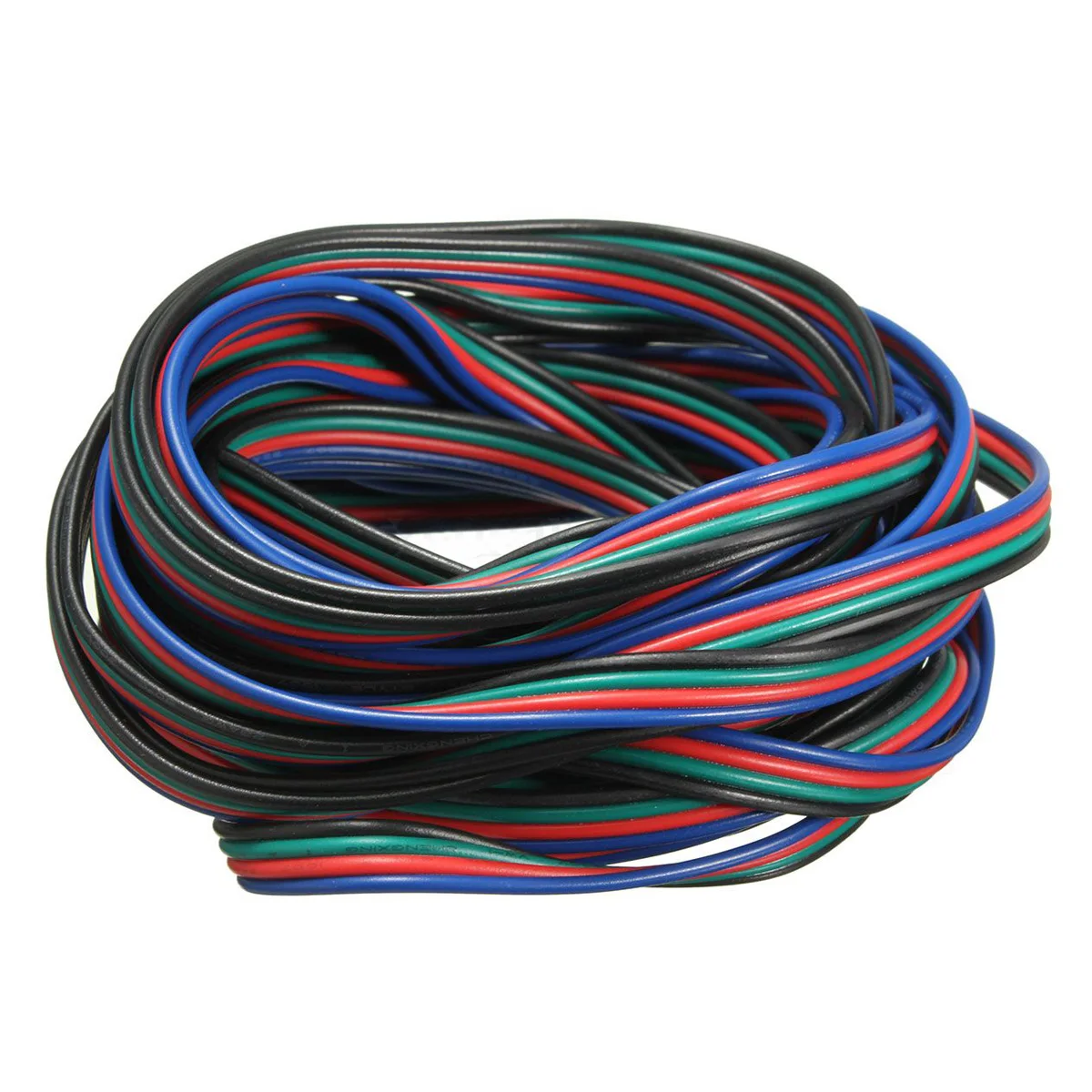 

4 Pin Connector Cable Cord For LED RGB Strip 3528 5050 Connector Colourful 5M
