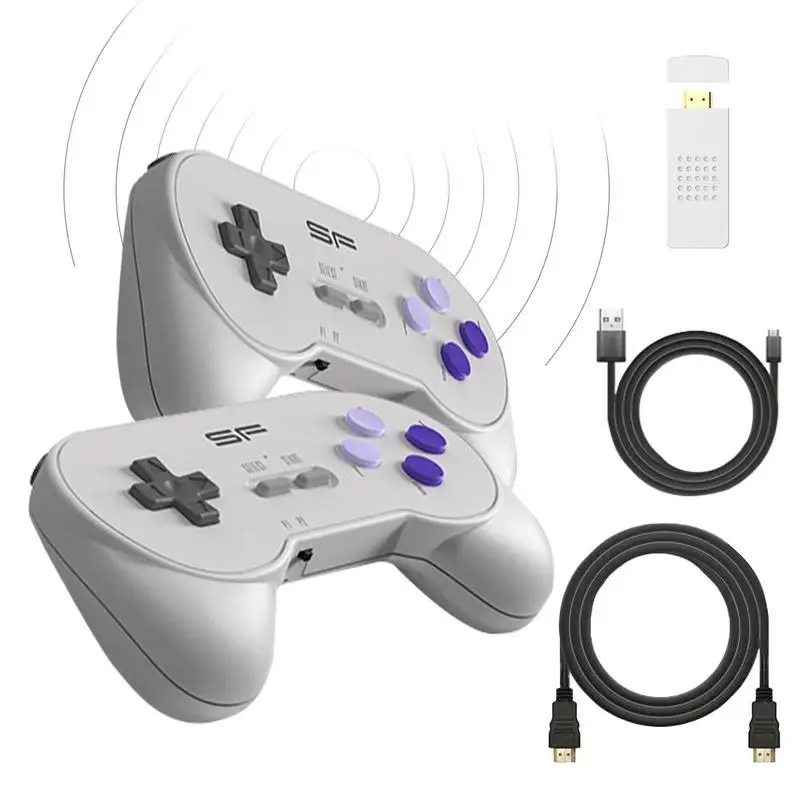 

Retro Classic Game Console Mini Video Console With Wireless Game Controller Build In 3000 4K HD Game Controller Double Players