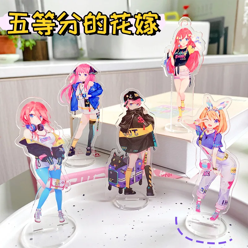 

Anime The Quintessential Quintuplets Nakano Nino Cosplay Acrylic Action Figure Ichika Yotsuba Stand Model Desk Decor Fans Gift