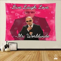 mr worldwide wall tapestry gobelin funny meme tapestry aesthetic india hippe decor tapestries living room home decoration decor