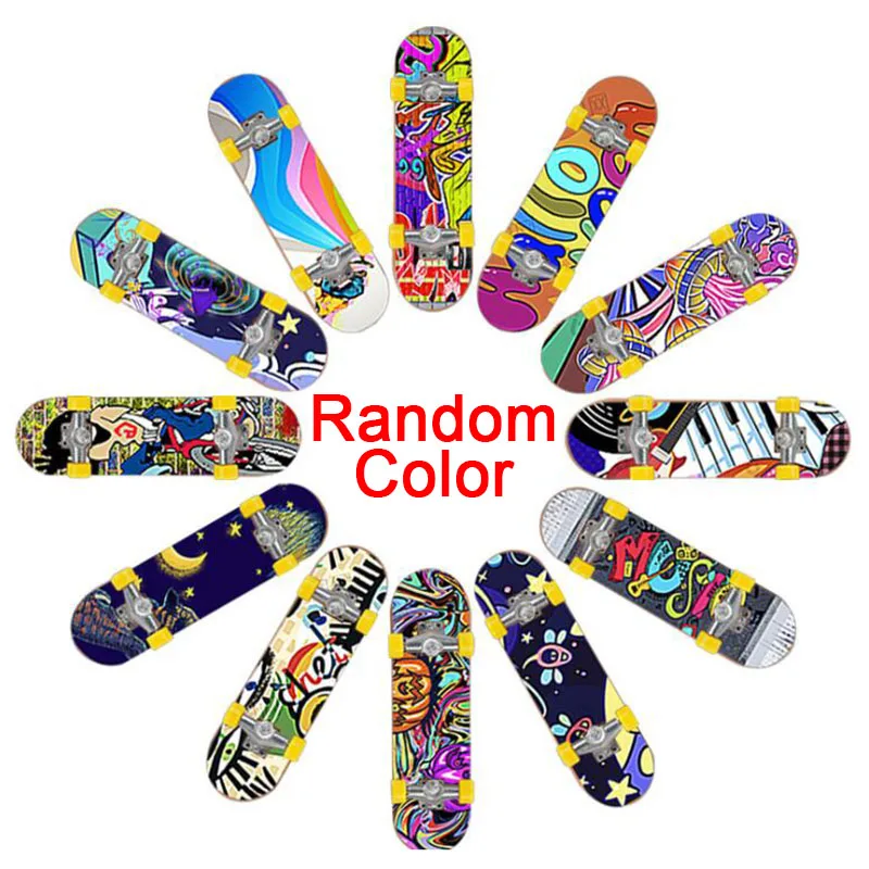 

1PC Cute Kids Children Mini Fingerboard Skate Boarding Gifts Party Toy Random 2022 New Year Gifts Most Popular Lowest Price