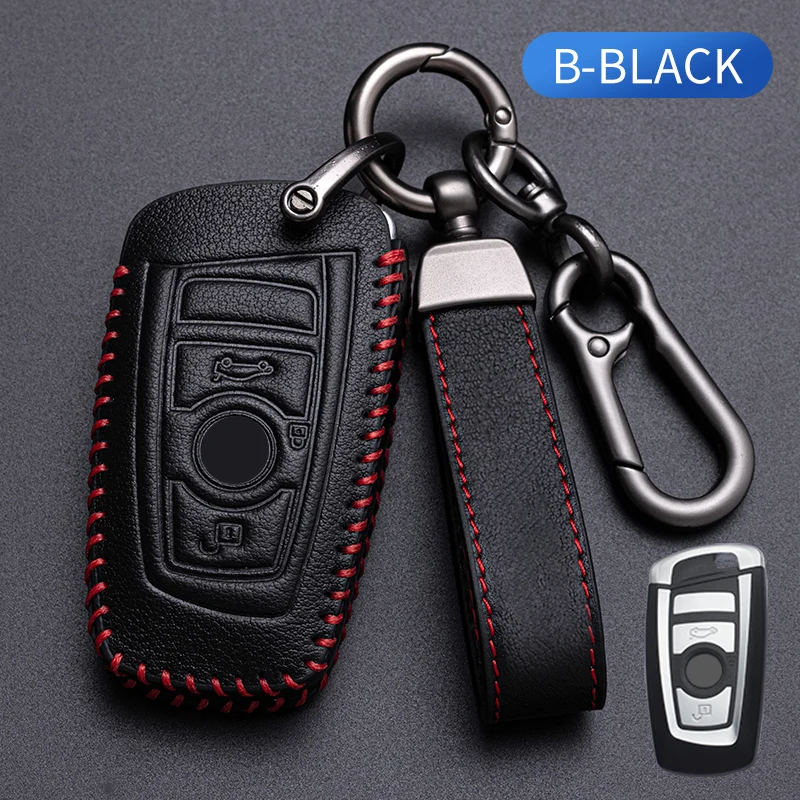 

Кожаный чехол для автомобильных ключей в классическом стиле, чехол для Bmw F20, F30, G20, f31, F34, F10, G30, F11, X3, F25, X4, I3, M3, M4, 1, 3, 5 серии, аксессуары