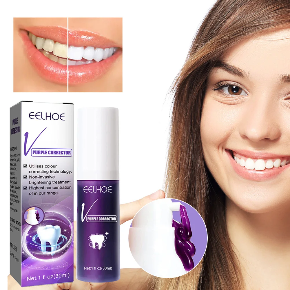 

30ML Tooth Whitening Foam Color Corrector Mousse Stains Removal Fresh Breath Tooth Cleaning Brightening Toothpaste Oral Care