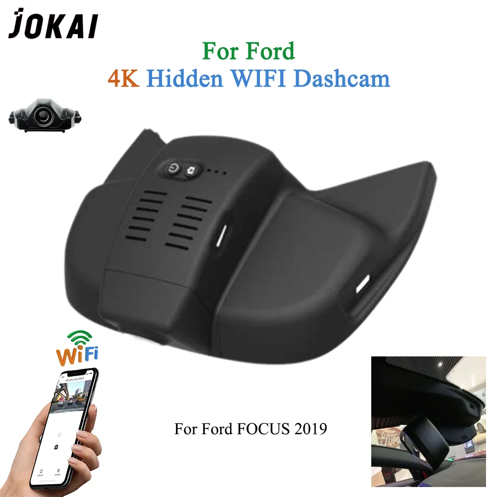 For Ford Focus 2019 Front and Rear 4K Dash Cam for Car Camera Recorder Dashcam WIFI Car Dvr Recording Devices Accessories