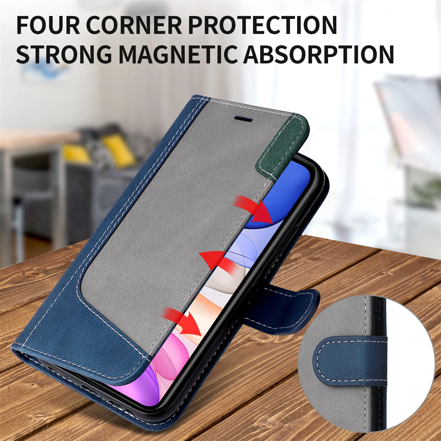 New Style  Luxury Leather Flip Phone Case For Nokia 2.4 3.4 