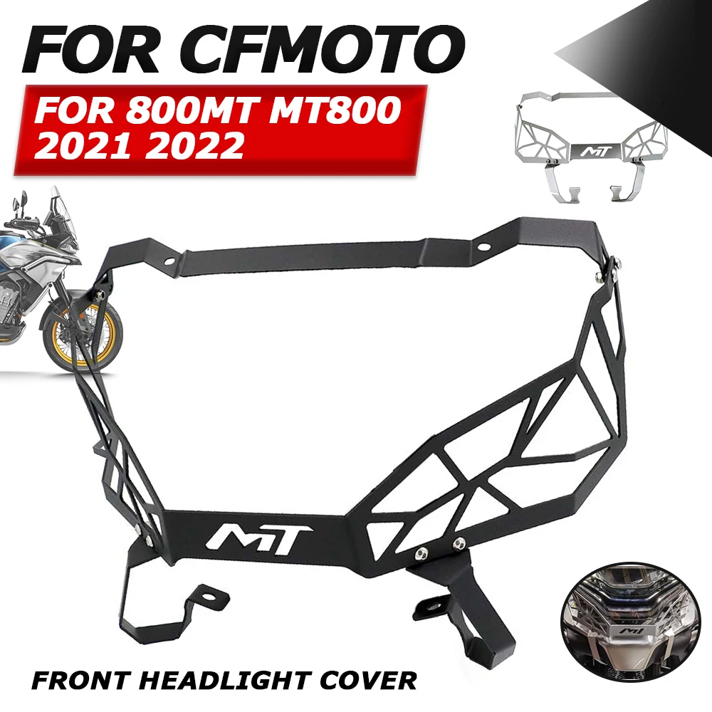 Motorcycle Protector Healight Guards Front Lamp Head Light Cover Grille Grill For CFMOTO 800MT MT 800 MT 2021 2022 Accessories