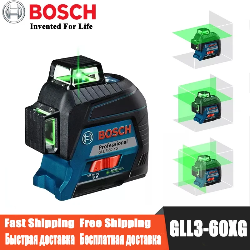 

Уровень лазерный Bosch зеленый, 12 линий, 360
