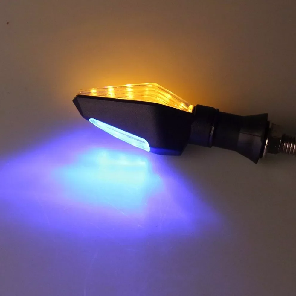 

1 Pairs Motorcycle Turn Signal Light LED Front LED Amber Indicators 12V Fit for Tiger 800/1200 Acrylic ABS