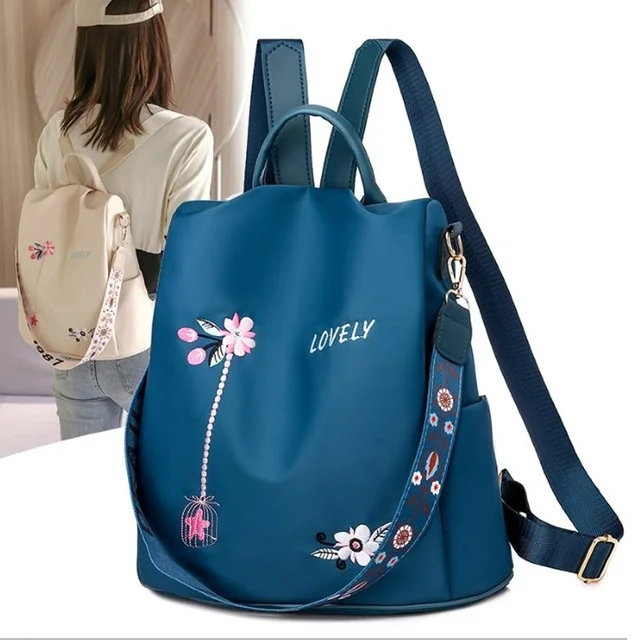 

2023 New Literature and Art National Style Embroidery Fashion Versatile Bag Anti Theft Large Capacity Travel Bag Oxford Fabric