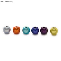 pearlescent mixed acrylic round beads spacer findings jewelry making sewing headwear clothing shoe hat home decoration 4 16mm