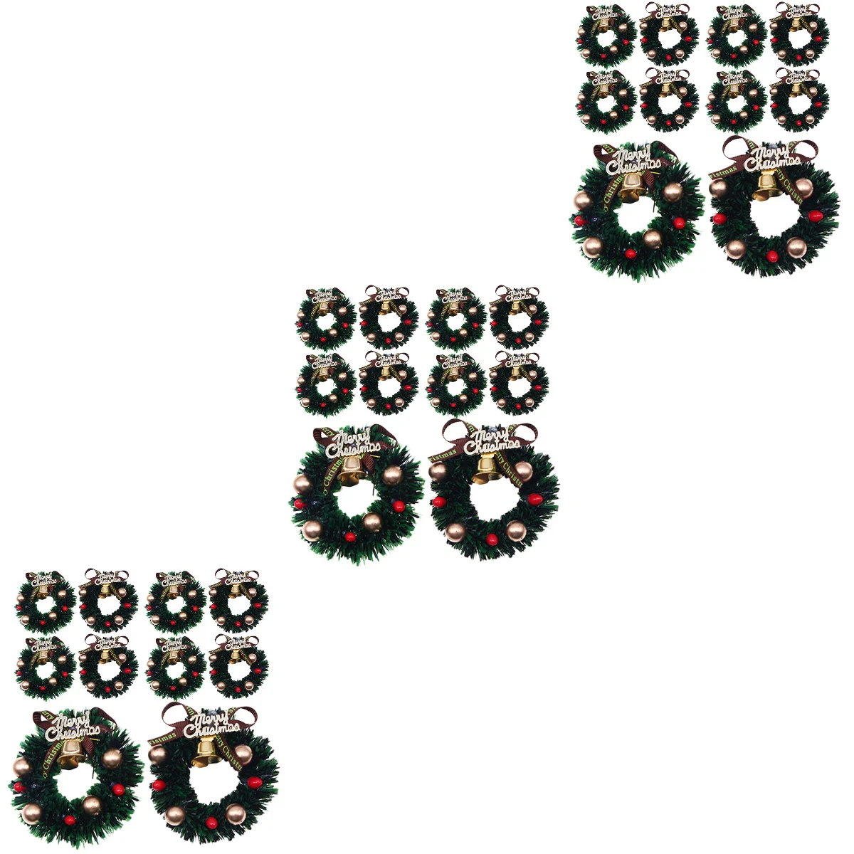 

Wreath Christmasgarland Miniature Hanging Mini Small Ornaments Merry Wreaths Tree Toys Tinyfurniture Ornament Accessories Toy 12