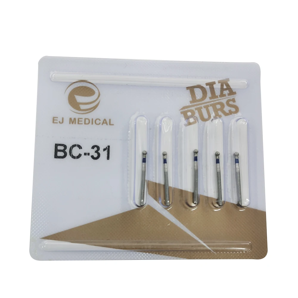 

GHMall 5 Pieces BC-31 Dental Diamond Burs Drill Super Coarse Dia-burs for High Speed Handpieces Teeth Whitening Polishing Tools