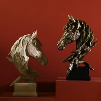 american country retro craft creative horse head decoration home ornament living room tv stand bar hallway decoration