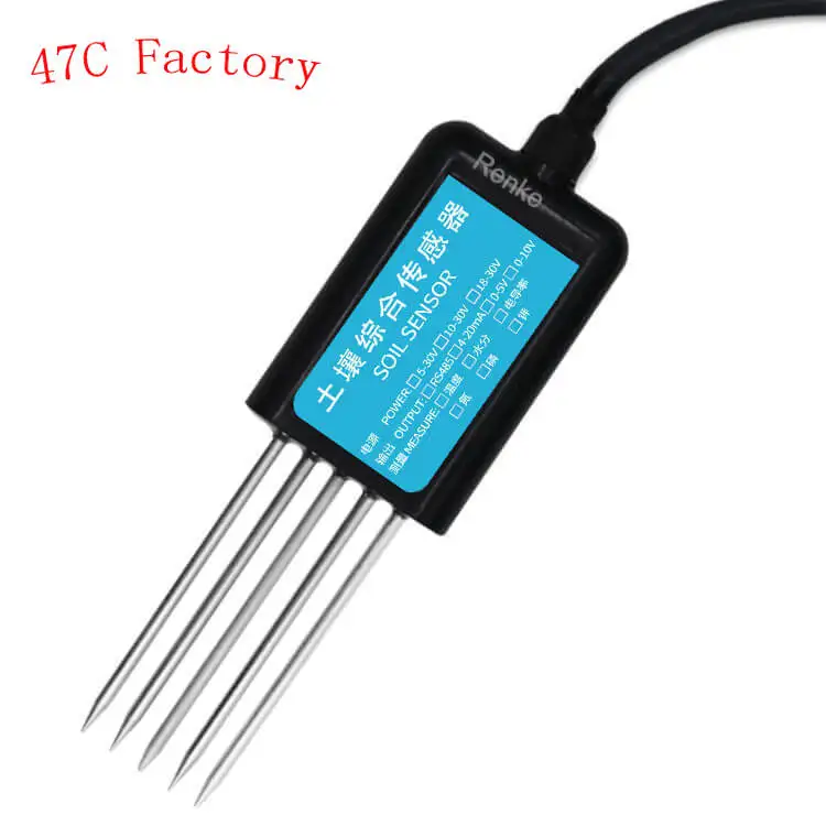 

Интегрированный передатчик температуры и влажности почвы EC Npk Ph 7 в 1 датчик почвы для сельского хозяйства