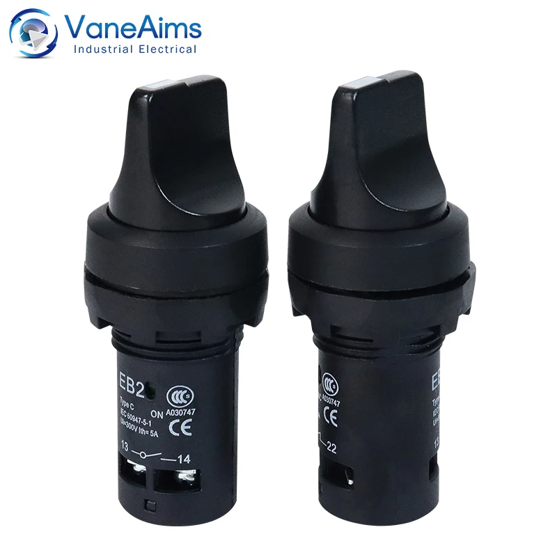 

Вращающаяся ручка EB2, переключатель ВКЛ./ВЫКЛ., 2 / 3 положения, 5 А, 300 В, самоблокирующийся переключатель фиксации, вращающиеся переключатели, кнопка включения и остановки питания vaneaim