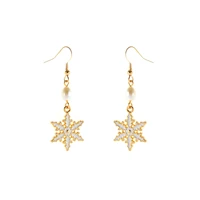 white pearl snowflake earrings for ladies christmas gift earrings earrings trendy 2022