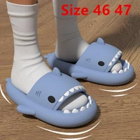 2022 summer man women shark slippers couples thick bottomed home bathing home slipper indoor household kids slides flip flops