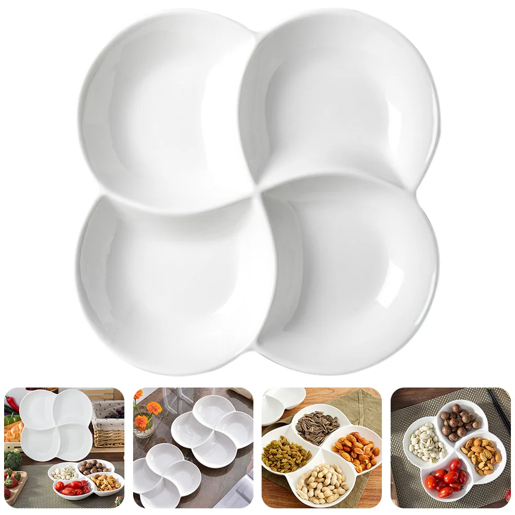 

Serving Tray Snack Appetizer Dish Fruit Plate Platter Divided Party Bowl Melaminefood Dessert Candy Plates Trays Container