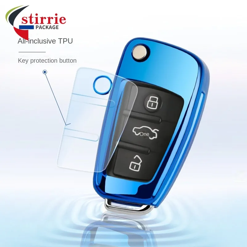 ТПУ чехол для автомобильного ключа с дистанционным управлением Audi A1 A3 8P 8L A4 A5 B6 B7 A6