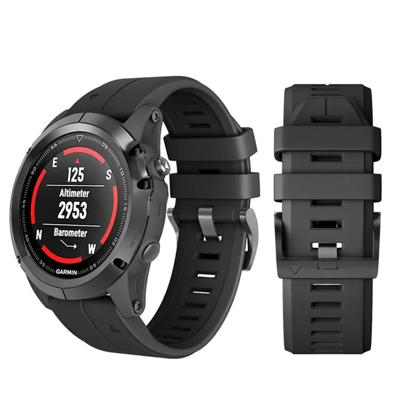 

22 26mm Smart Watchband Straps For Garmin Fenix 7 7X 6 6X Pro 5X 5 Plus 3 HR 935 Epix Quick Release Wristband Silicone Bracelet