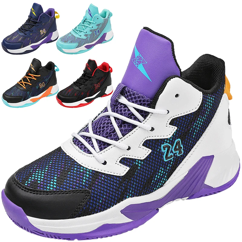 Fashion Youth Children's Outdoor Sport Footwear Boys' And Girls' Shoes School Sports Training Basketball Shoes Student  31-40
