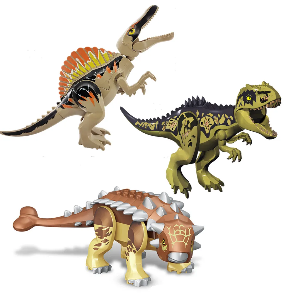 

2022 Jurassic Dinosaur World Park Giganotosaurus Dino Model Building Blocks Bricks Kids Toys Christmas Birthday Gift