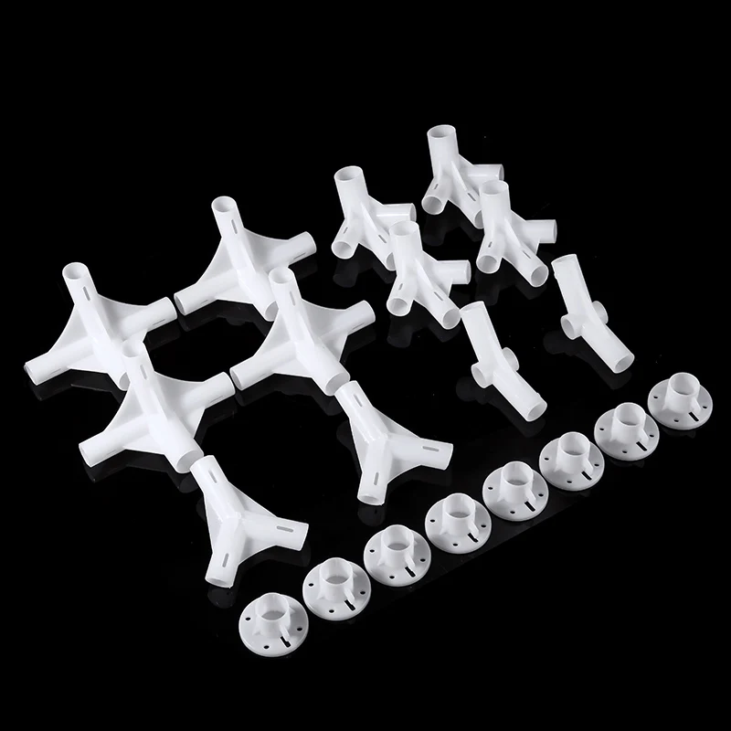 

1 Set Outdoor Camping Spare Parts Gazebo Awning Tent Feet Corner Center Connector White Plastic Tent Connector Replacement Parts