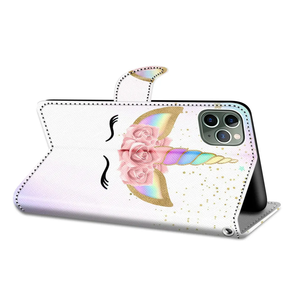 Cat Wolf Wallet Flip Leather Case For Huawei Mate 10 Lite Mate 20 Lite P30 Pro P8 Lite 2017 Stand Coque Cover With Card Holder