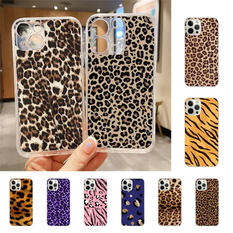 

Tiger Leopard Print Phone Case For Iphone 7 8 Plus X Xr Xs 11 12 13 Se2020 Mini Mobile Iphones 14 Pro Max Case