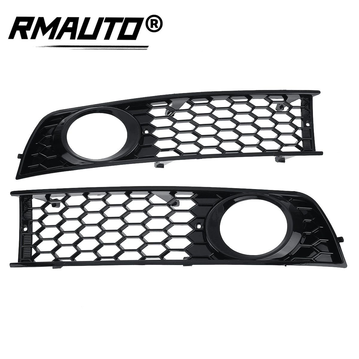 

A Pair Mesh Car Front Side Fog Light Lamp Open Vent Grill Grille Honeycomb Hex For Audi A4 B6 2001-2005 Fog Light Grill Bumper